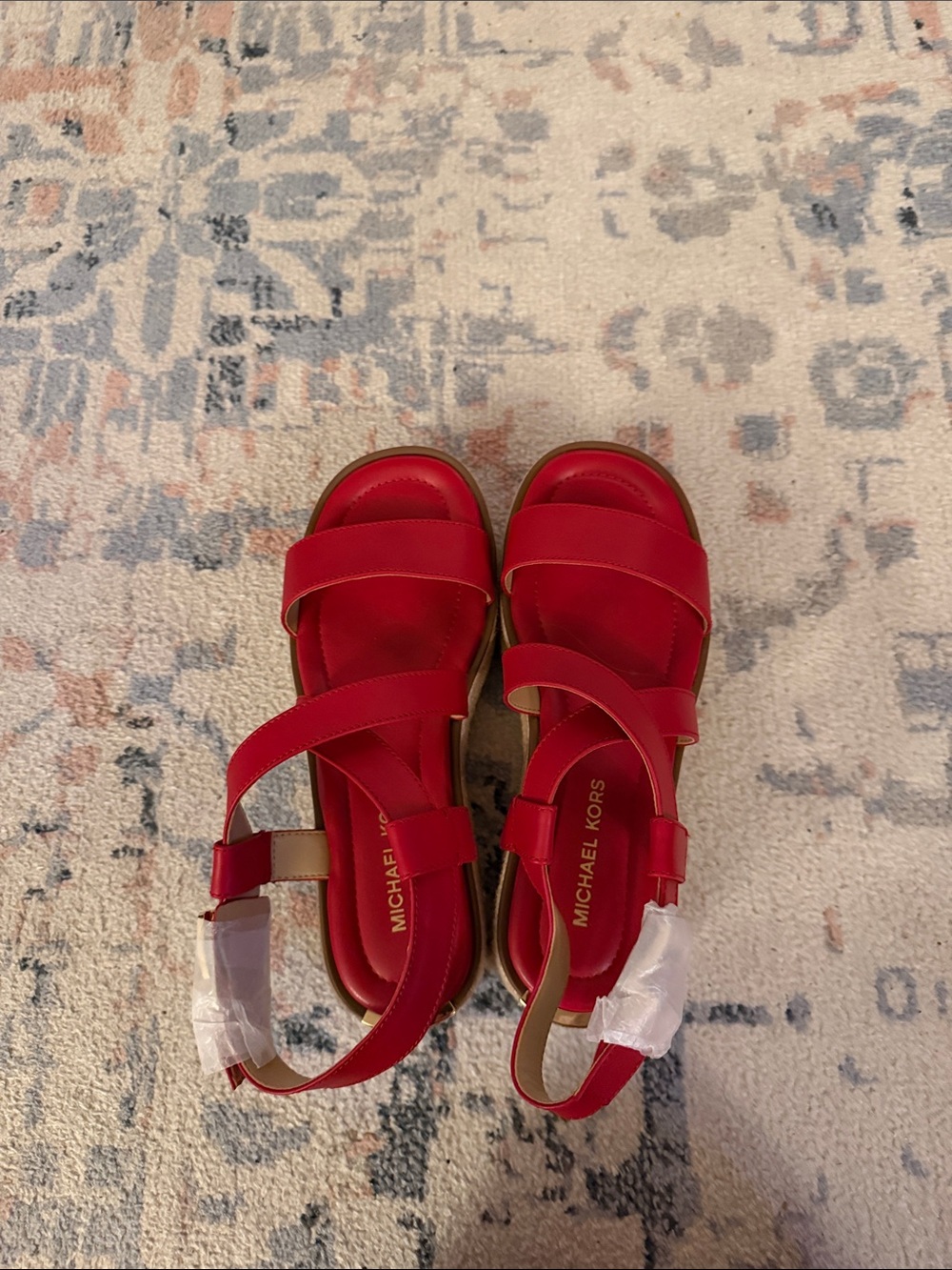 Michael Kors Kids Bright Red Strappy Sandals